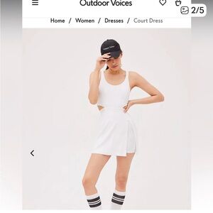 Outdoor Voices White Active Dress